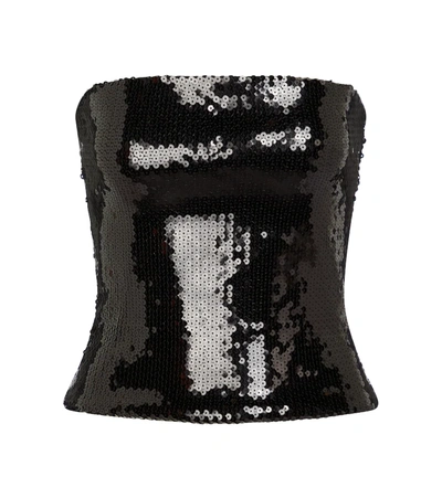 Alexandre Vauthier Black Sequined Mini Skirt 192to105901921050black