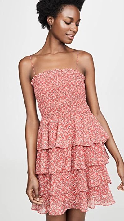 The Jetset Diaries Love Is In The Air Mini Dress In Love Is In The Air Ditsy Print