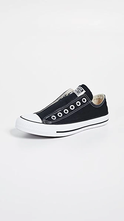Converse Chuck Taylor All Star Slip On Sneakers In Black/white