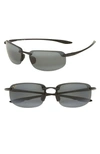 Maui Jim 'ho'okipa - 64mm Polarizedplus In Black / Grey 2