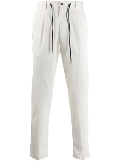 Barba Classic Jersey Trousers In White