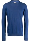 Jacob Cohen Classic Knit Sweater In Blue