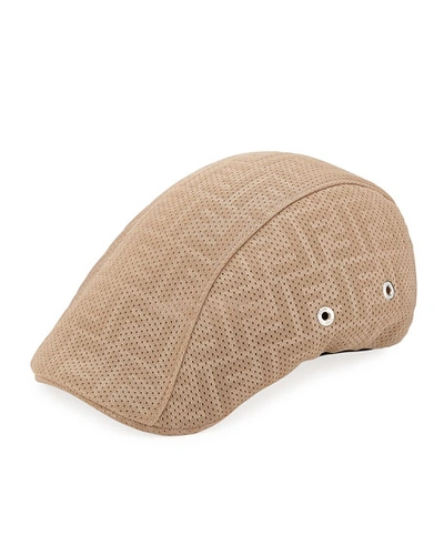 Fendi Men's Ff Logo Driver Hat In Brown