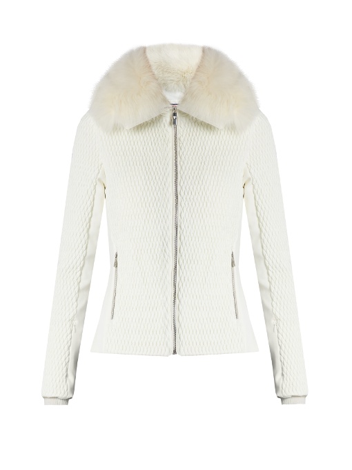 Fusalp Montana Fur-trimmed Ski Jacket In White | ModeSens