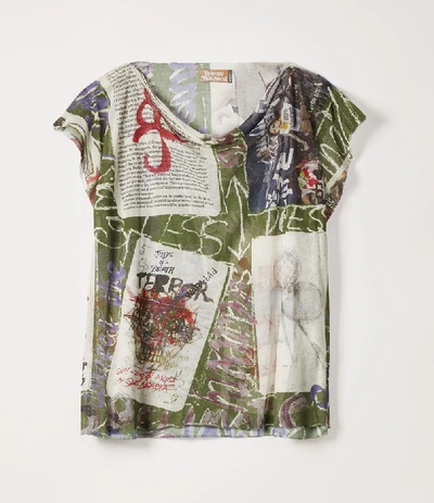 Vivienne Westwood Square T-shirt All Over Cards Print