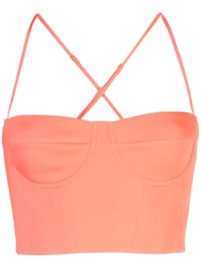 Michelle Mason Bustier Top In Red