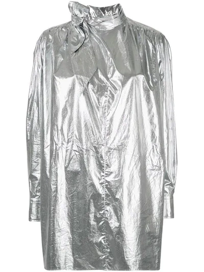 Isabel Marant Tad Tunic Top In Silver