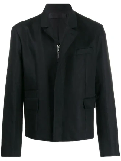 Haider Ackermann Zipped Canvas Jacket In Black