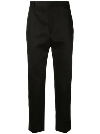 Jil Sander Smart Cropped Trousers In Black