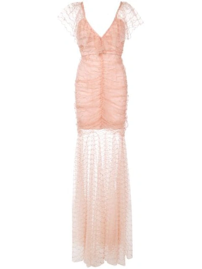 Alice Mccall Layered Evening Dress In Pink