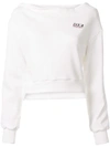Ground Zero Logo Patch Sweatshirt In White