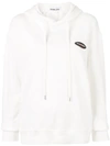 Ground Zero Cut Out Back Hoodie In White