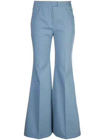Francoise Extra Flared Trousers In Blue