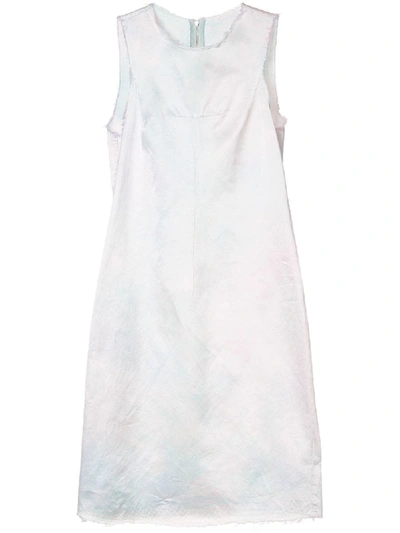 Mm6 Maison Margiela Ripped Detail Dress In White
