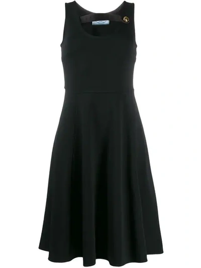 Prada Neck Strap Dress - Black