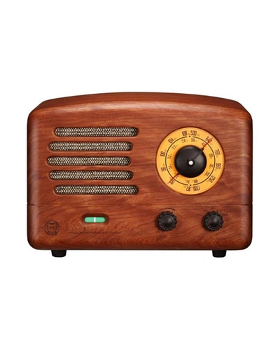 Muzen Original Ii Vintage Fm/am Radio & Bluetooth Speaker In Brown