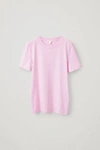 Cos Cotton T-shirt In Pink