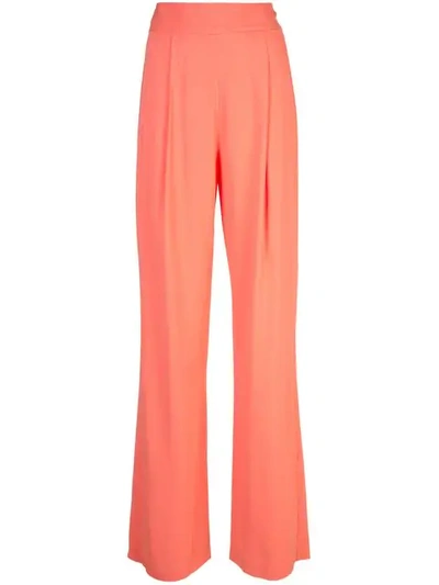 Michelle Mason Wide Leg Trousers In Red
