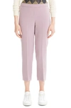 Theory Ibbey Admiral Crepe Pull-on Pants In Lilac