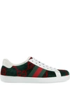 Gucci Men's Ace Gg Terry Cloth Sneaker In Blue