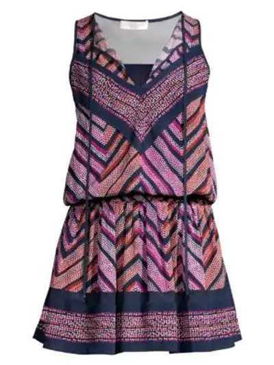 Ramy Brook Angelica Print Dress In Pink Berry