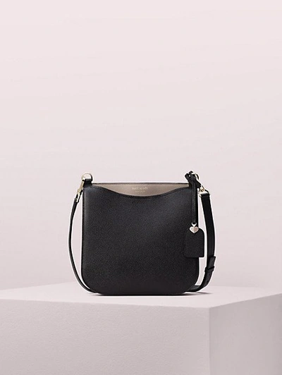 Kate Spade Margaux Large Crossbody In Black/warm Taupe
