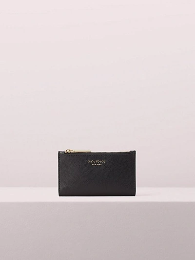 Kate Spade Sylvia Small Slim Bifold Wallet In Black