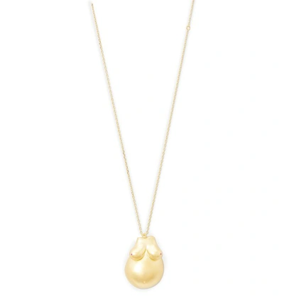 Anissa Kermiche Belly Language Necklace In Gold
