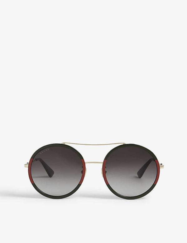 gucci round frame sunglasses