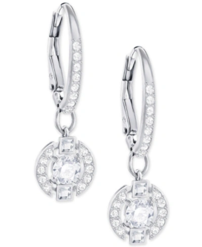 Swarovski Sparkling Dance Round Earrings In Silver | ModeSens