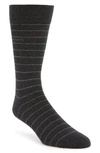 Hugo Boss Brad Stripe Socks In Dark Grey