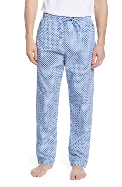 Polo Ralph Lauren Classic Cotton Pajama Pants In Austin Blue Foulard