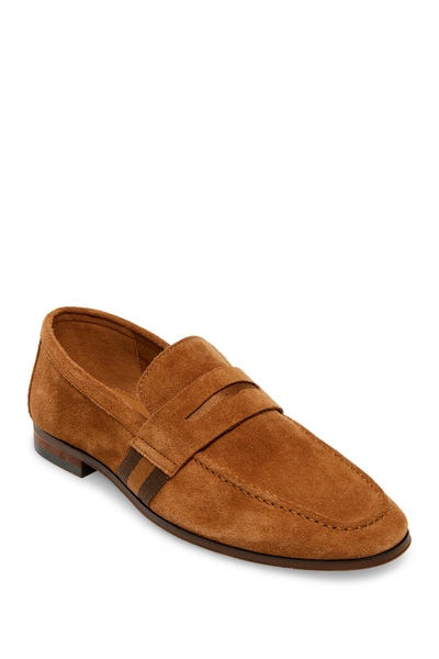 Steve Madden Klique Penny Loafer In Tan Suede