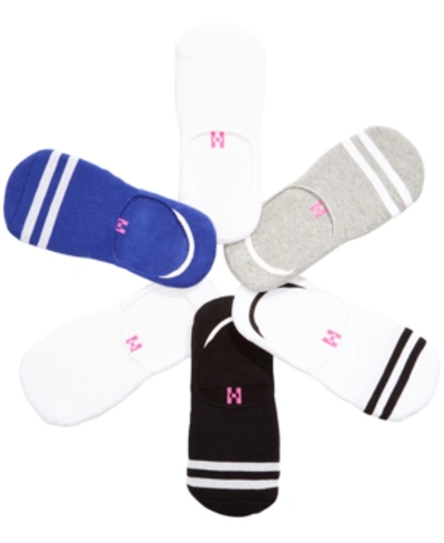 Hue 6 Pack Sneaker Liner Socks In Light Charcoal Heather Pack