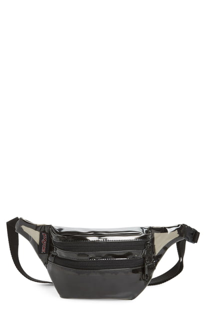 Jansport Hippyland Patent Belt Bag - Black In Translucent Black | ModeSens
