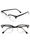 Ray Ban 51mm Optical Glasses In Black