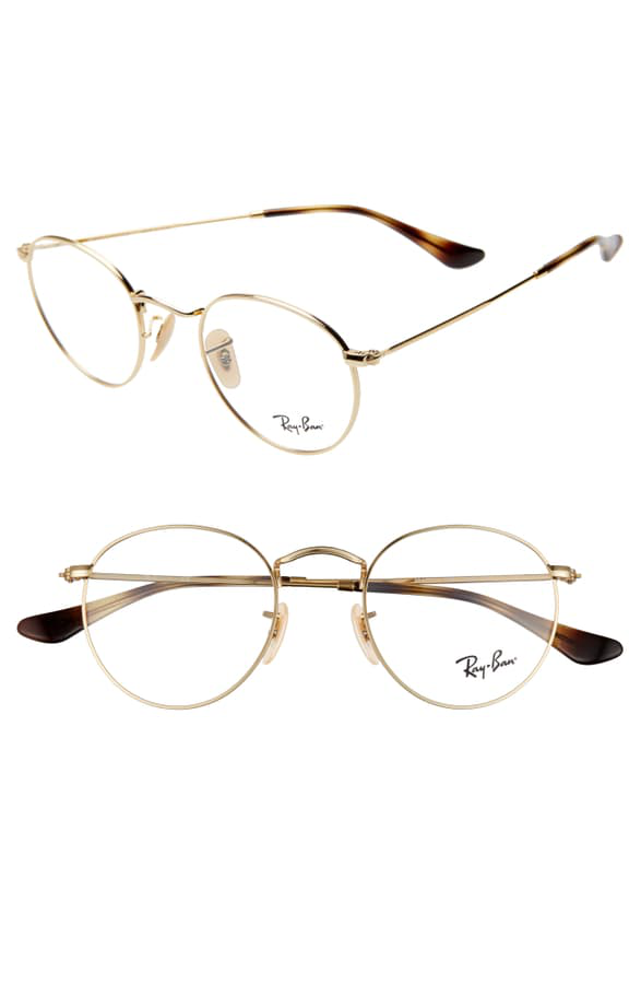 clear and gold ray bans