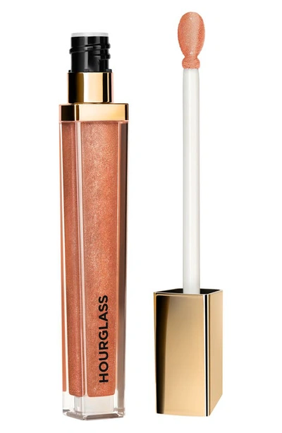 Hourglass Unreal High Shine Volumizing Lip Gloss In Ignite - Peach With Gold Shimmer