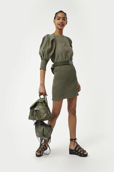 Rebecca Minkoff Geneva Dress In Army Green