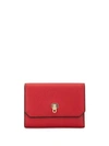 Valextra Foldover Top Wallet In Red