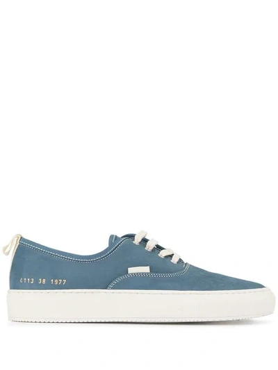 Common Projects Four Hole Sneakers In Blue