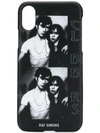 Raf Simons Photo Print Iphone X Cover In 09910 Black White