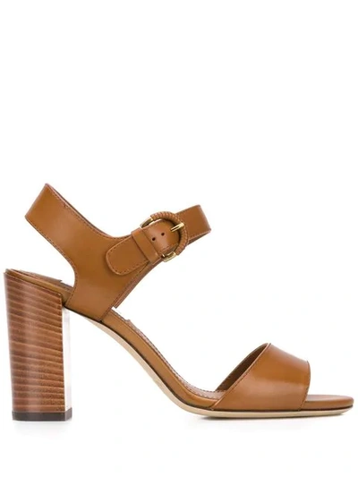 Tod's Open Toe Sandals In Brown