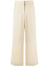 The Row High-waisted Wide Leg Trousers - Brown