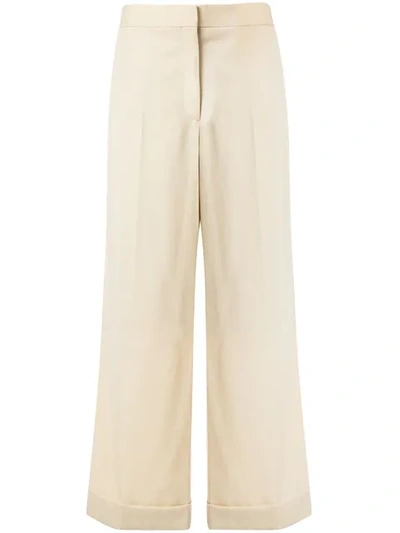 The Row High-waisted Wide Leg Trousers - Brown