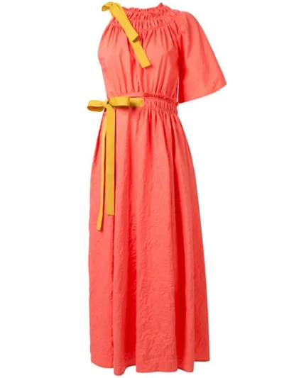 Roksanda Crinkled Asymmetric Dress - Orange