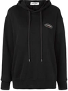 Ground Zero Tie Back Hoodie In Black