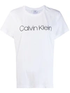 Calvin Klein T-shirt Mit Logo - Weiss In White
