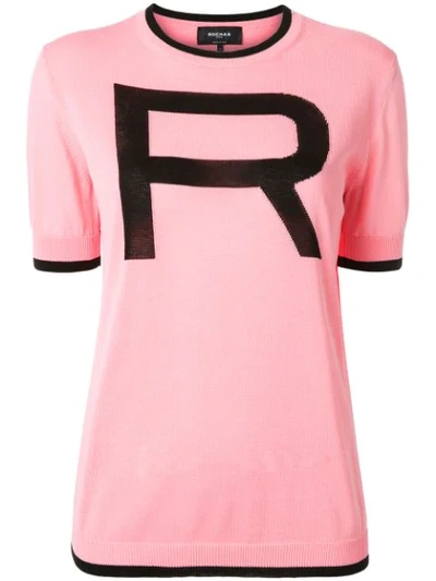 Rochas R Logo Top - Pink
