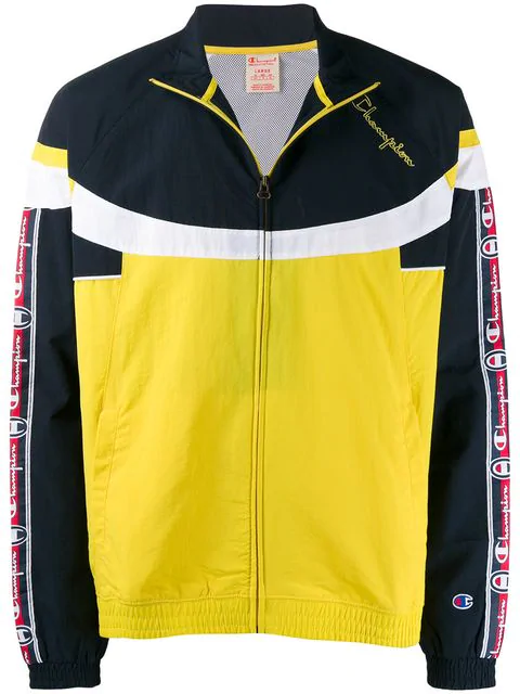 yellow champion windbreaker